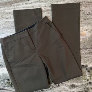Express Columnist Trouser Dress Pants Olive Green Size 4 Regular